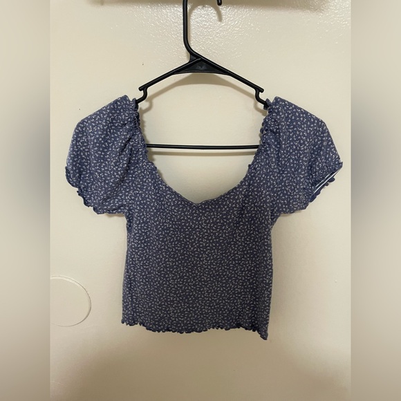 ✨American Eagle Floral Crop Top Size S - Picture 6 of 8